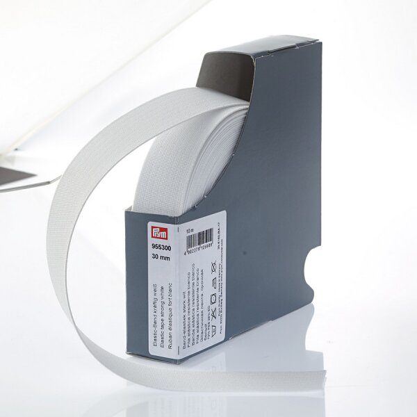 Nastro elastico resistente 30 mm bianco