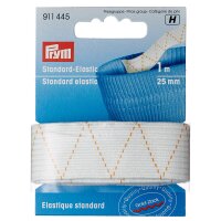 Standard-Elastic 25mm weiß            1m