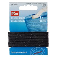 Standard-Elastic 25mm schw            1m