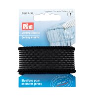 Elastico per cinture jersey 30 mm nero