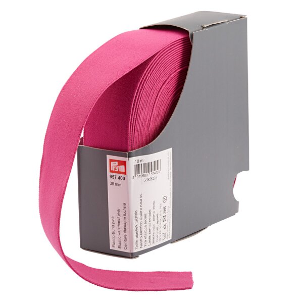 Nastro elastico per cinture 38 mm rosa scuro