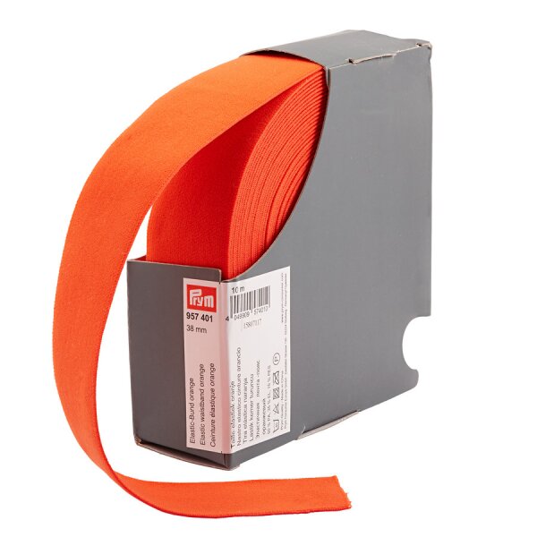 Nastro elastico per cinture 38 mm arancio