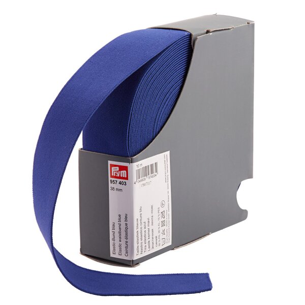 Nastro elastico per cinture 38 mm blu