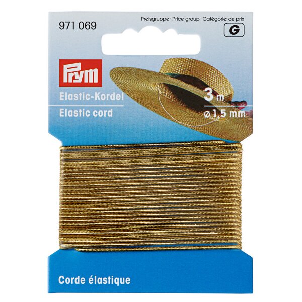 Cordoncino elastico 1,5 mm oro