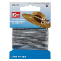 Elastic-Kordel 1,5 mm silberfarbig