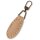 Tiretto moda per zip imitazione pelle ovale beige