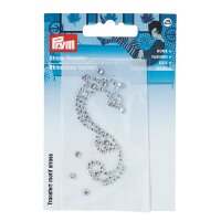 Strass-Transfer Ornament silber