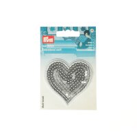 Eti. dec. Cuore con paillettes argento