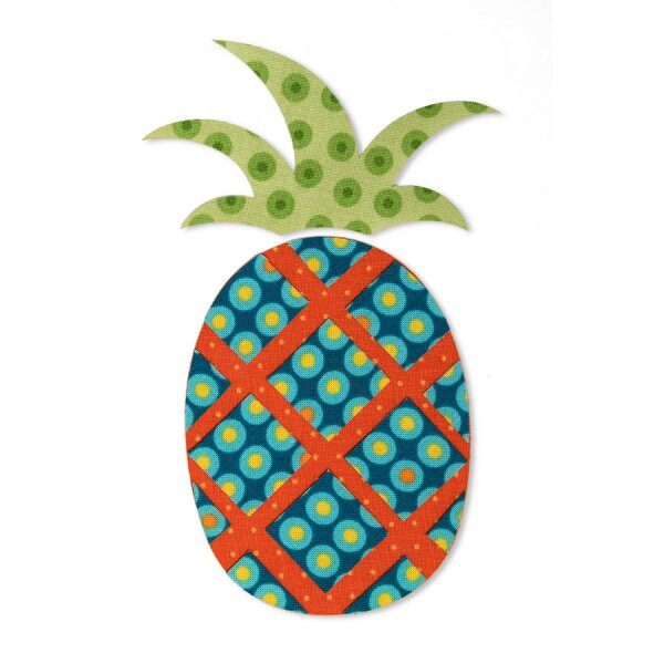 Applikation Puzzle aufbügelbar Ananas