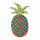 Applikation Puzzle aufbügelbar Ananas