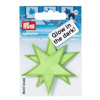 Eti. dec. GLOW IN THE DARK Stelle verde